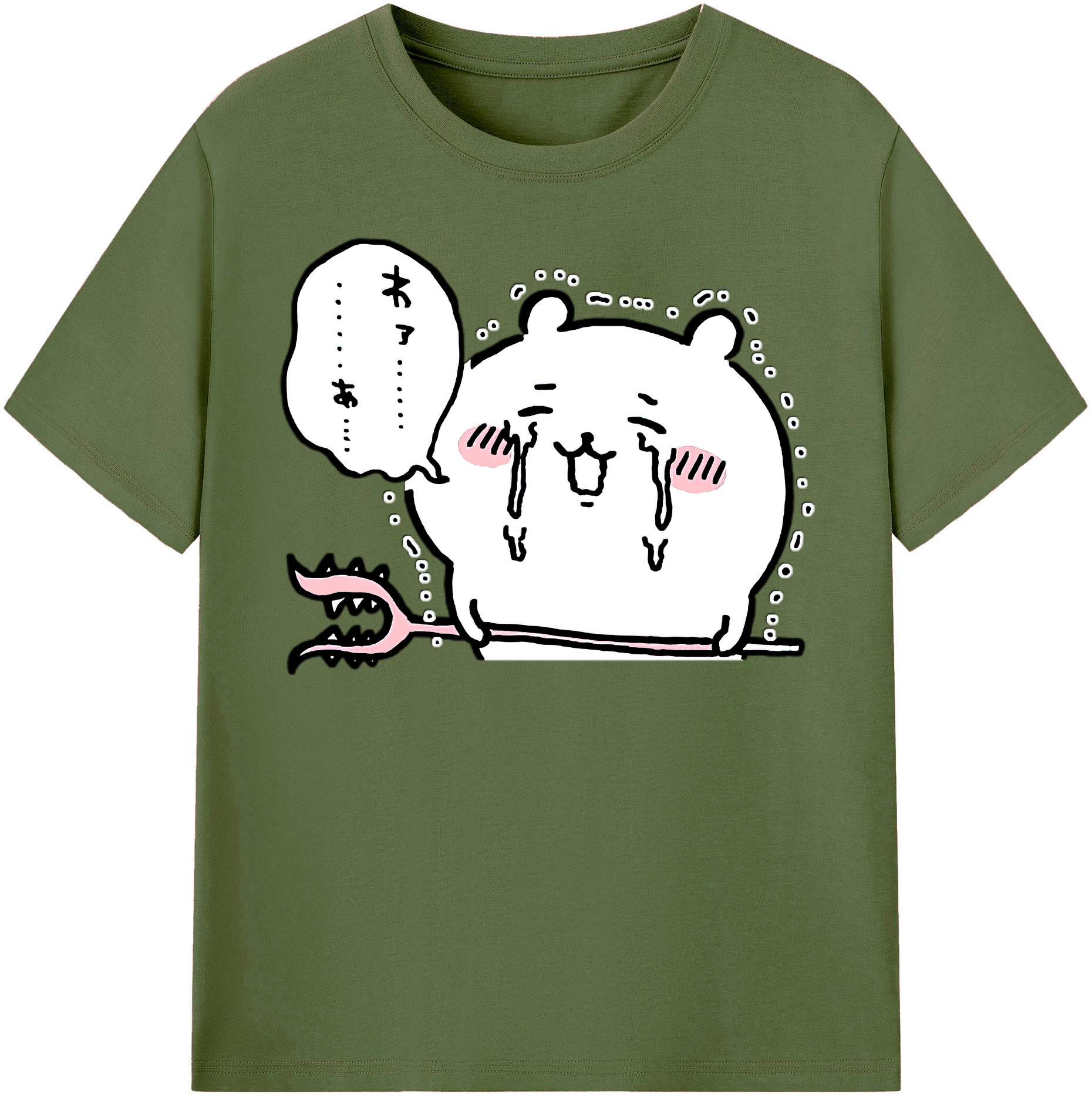 （画像用） ちいかわ ちいかわ Chii-kawa chiikawa 綿100％半袖Tシャツ（フロントプリント）